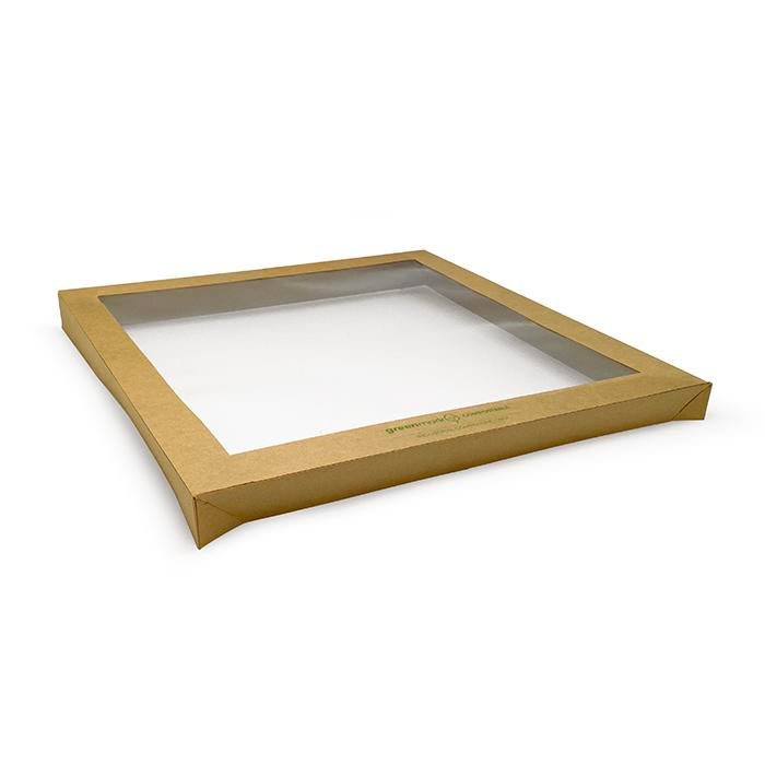 Large Square Catering Tray PLA Lid 100pc/ctn
