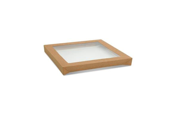 Small Square Catering Tray PET Lid 100pc/ctn