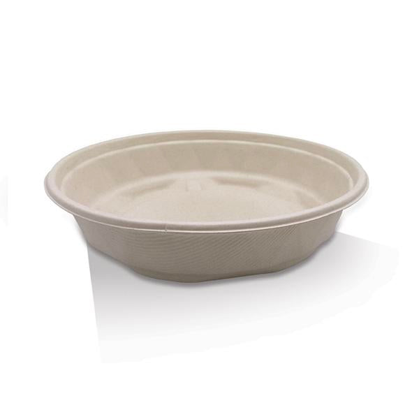 2000ml Unbleached Sugarcane Bowl 200pc/ctn