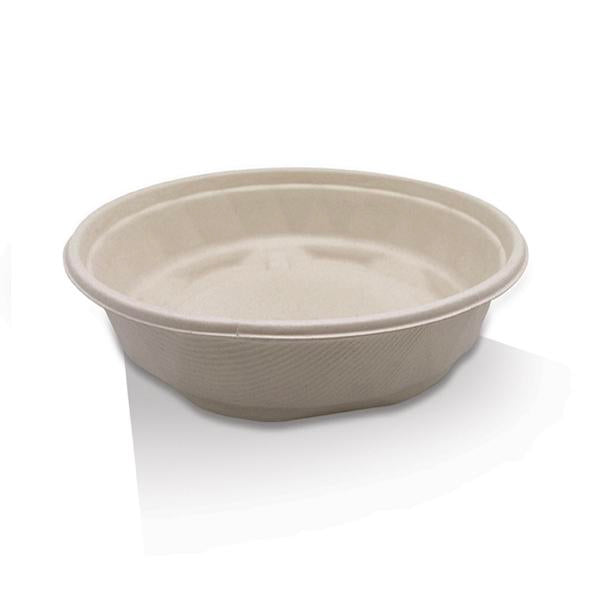 2500ml Unbleached Sugarcane Bowl 200pc/ctn