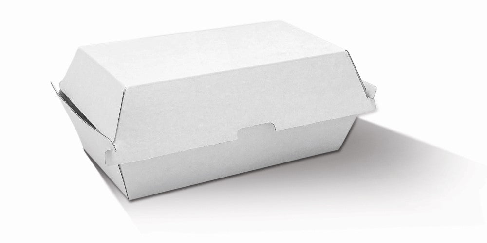 Snack Box Regular - White Corrugated 200pc/ctn