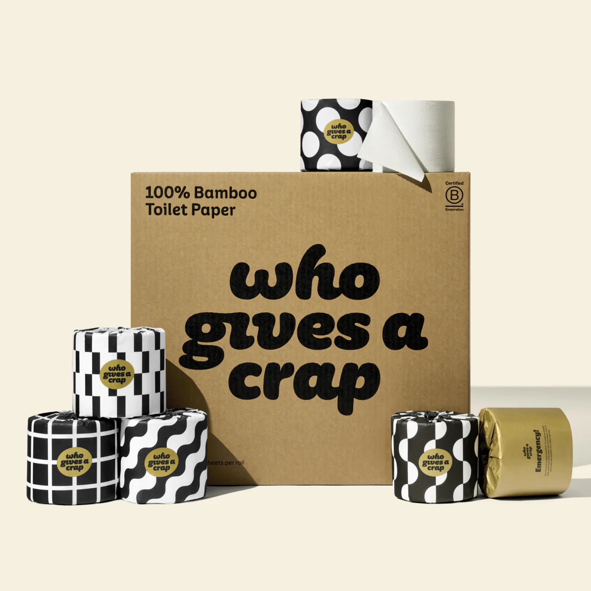 [Who Gives A Crap] 100% Bamboo Toilet Paper 48 Rolls