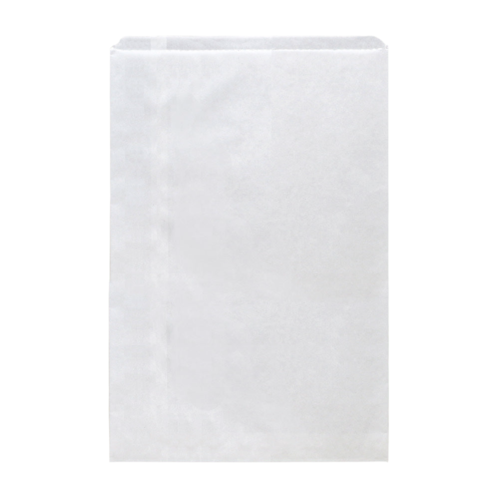 12 Long Flat Bag - White 500pc/pk