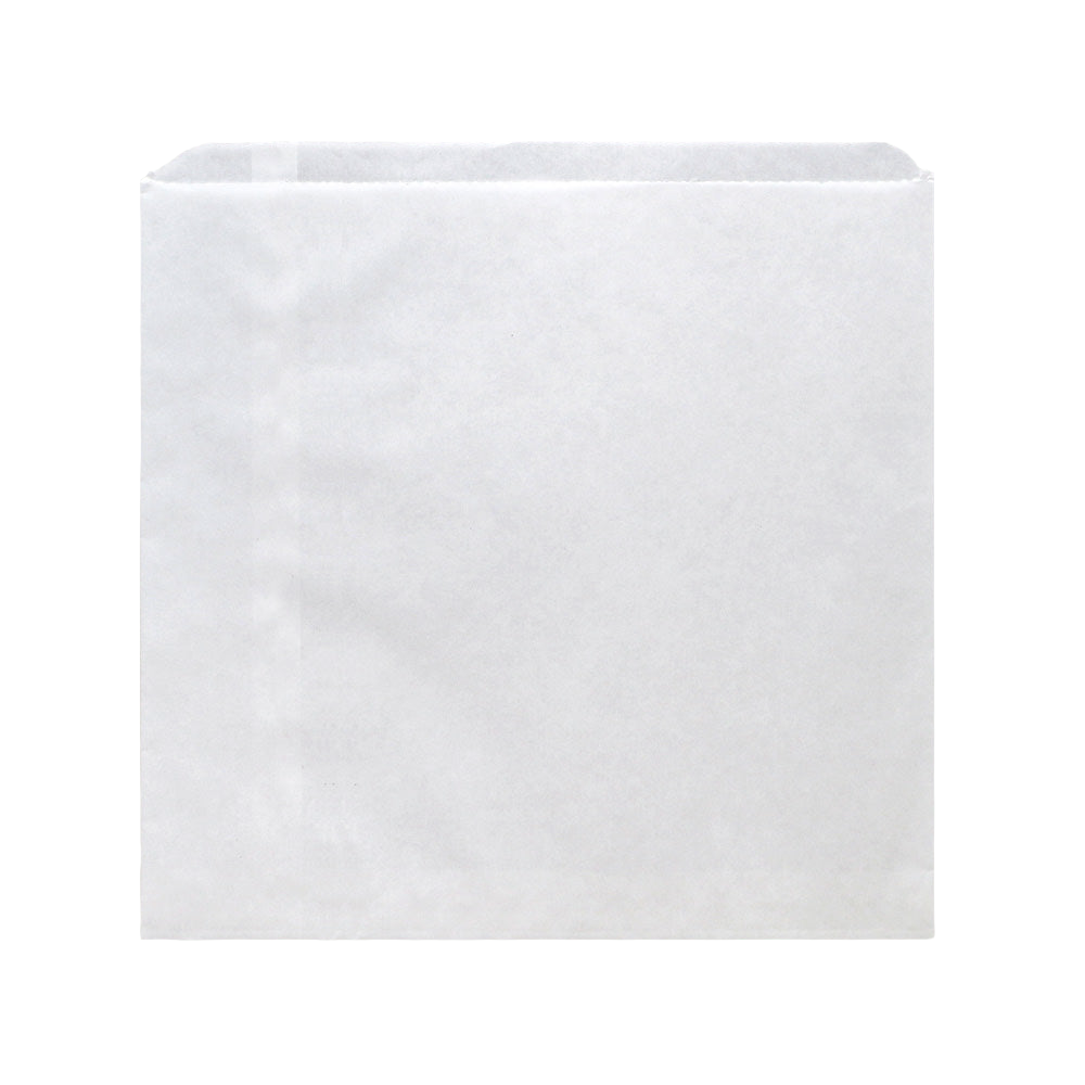 6 Square Flat Bag - White 500pc/pk