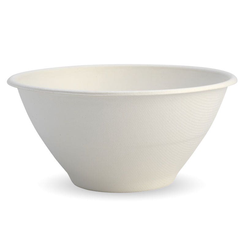 BioPak 1,420ml (48oz) White Bowl 400pc