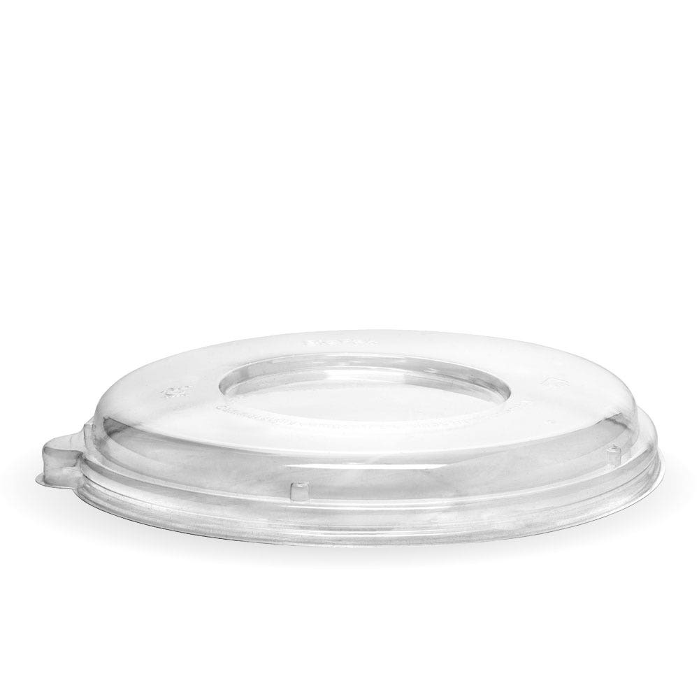 BioPak 800-1,180ml (24-40oz) Clear Bowl PLA Lid 400pc