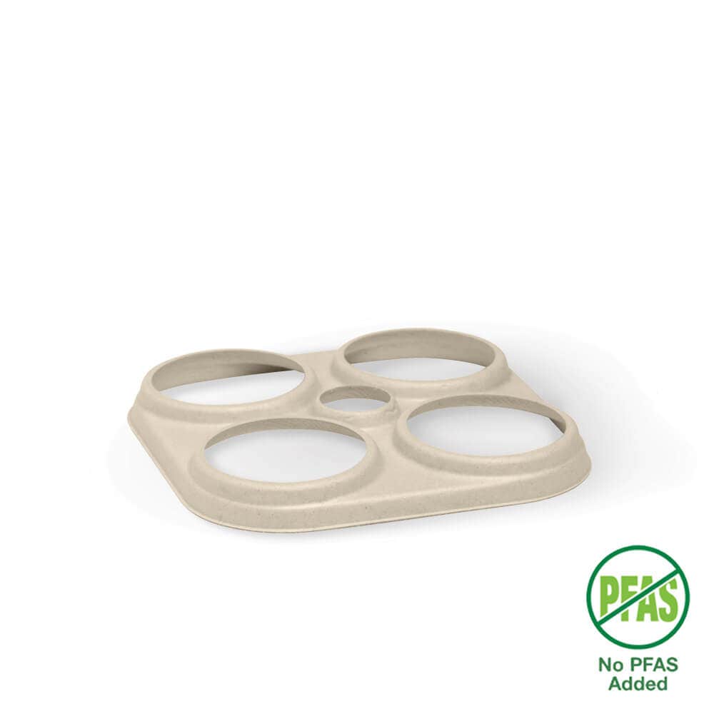 BioPak Natural 4 Ring Plant Fibre Beer Holder 1000pc