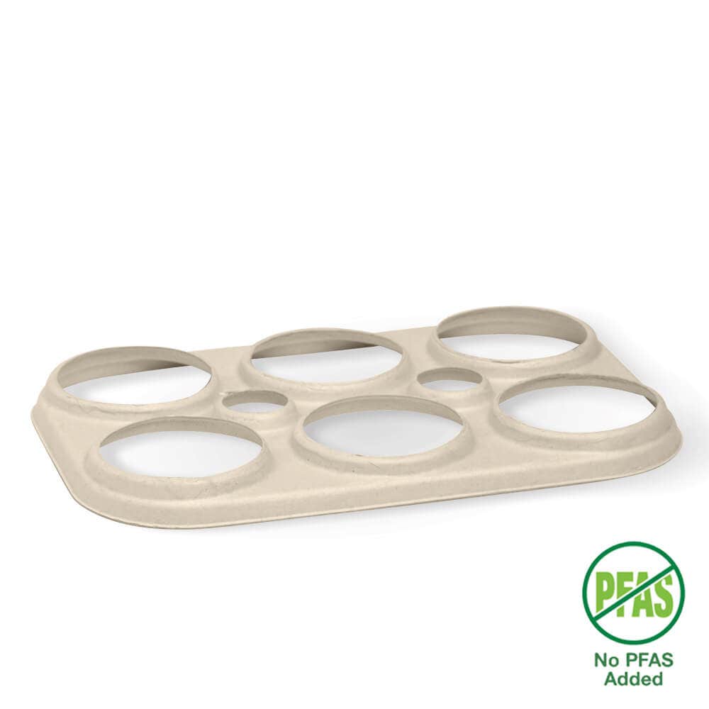 BioPak Natural 6 Ring Plant Fibre Beer Holder 500pc