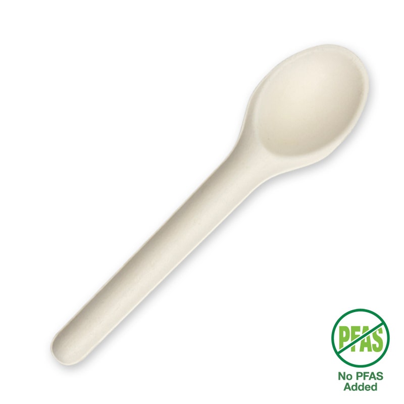 BioPak 15cm White Plant Fibre Spoon 1000pc