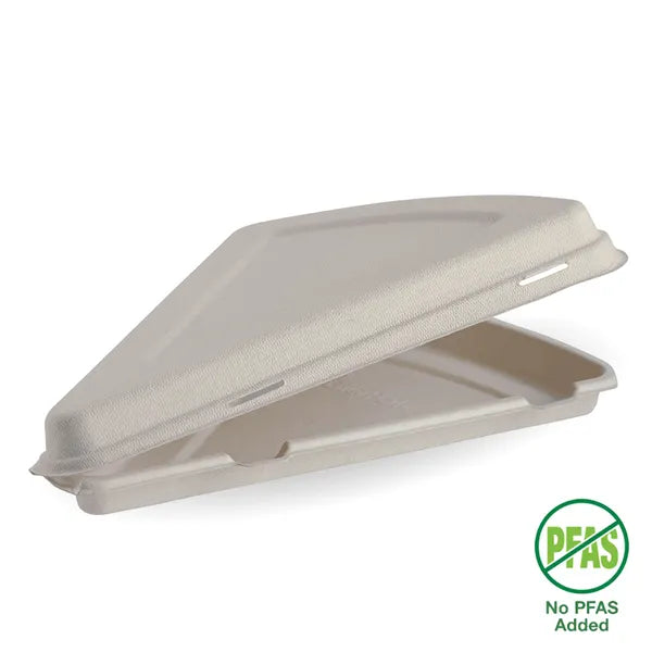 BioPak 9" Natural Pizza Slice Clamshell 250pc