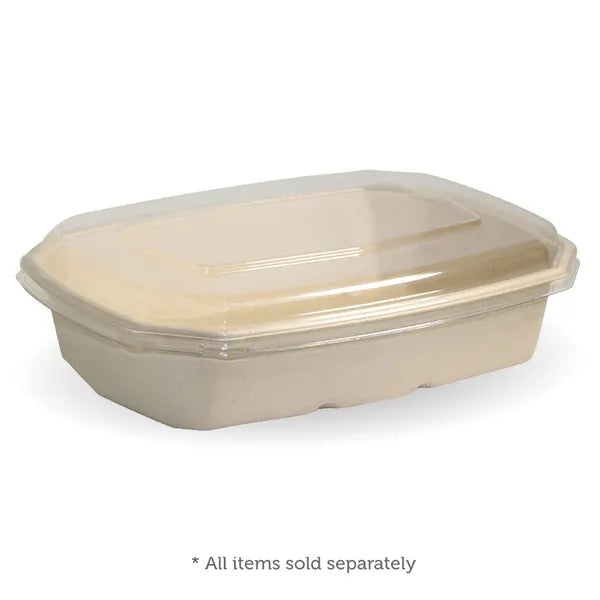 BioPak 600 & 950ml Clear RPET Octa Takeaway Lid 400pc