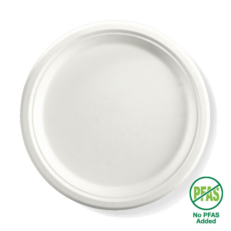 BioPak 25cm (10") White Round Plate 500pc