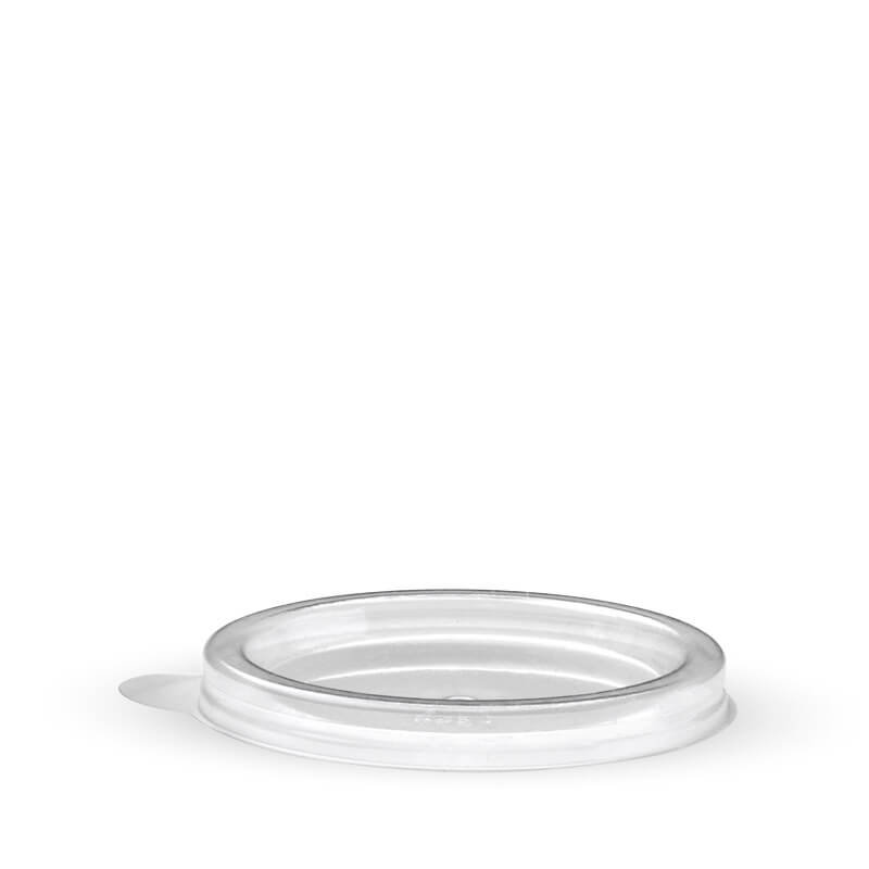 BioPak 30ml Clear RPET Sauce Cup Lid 1000pc