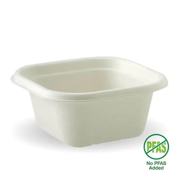 BioPak 480ml White Takeaway Base 600pc