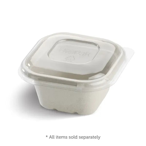 BioPak 280-630ml Clear RPET Takeaway Lid 600pc
