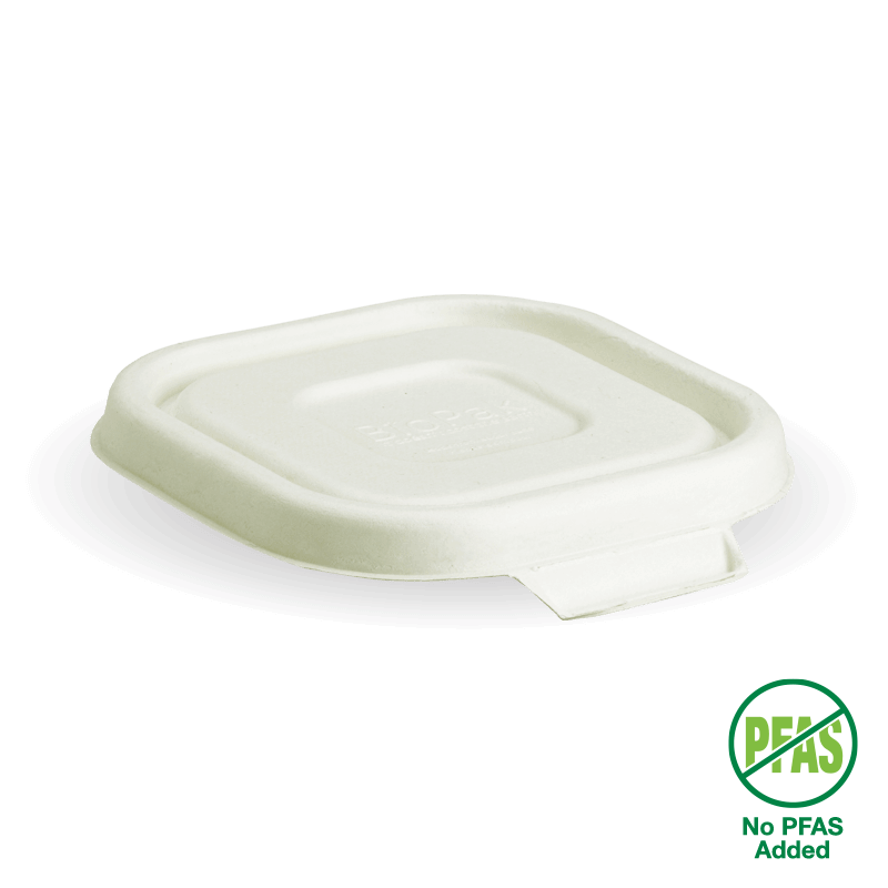 BioPak White 280, 480 & 630ml Base Plant Fibre Lid 600pc