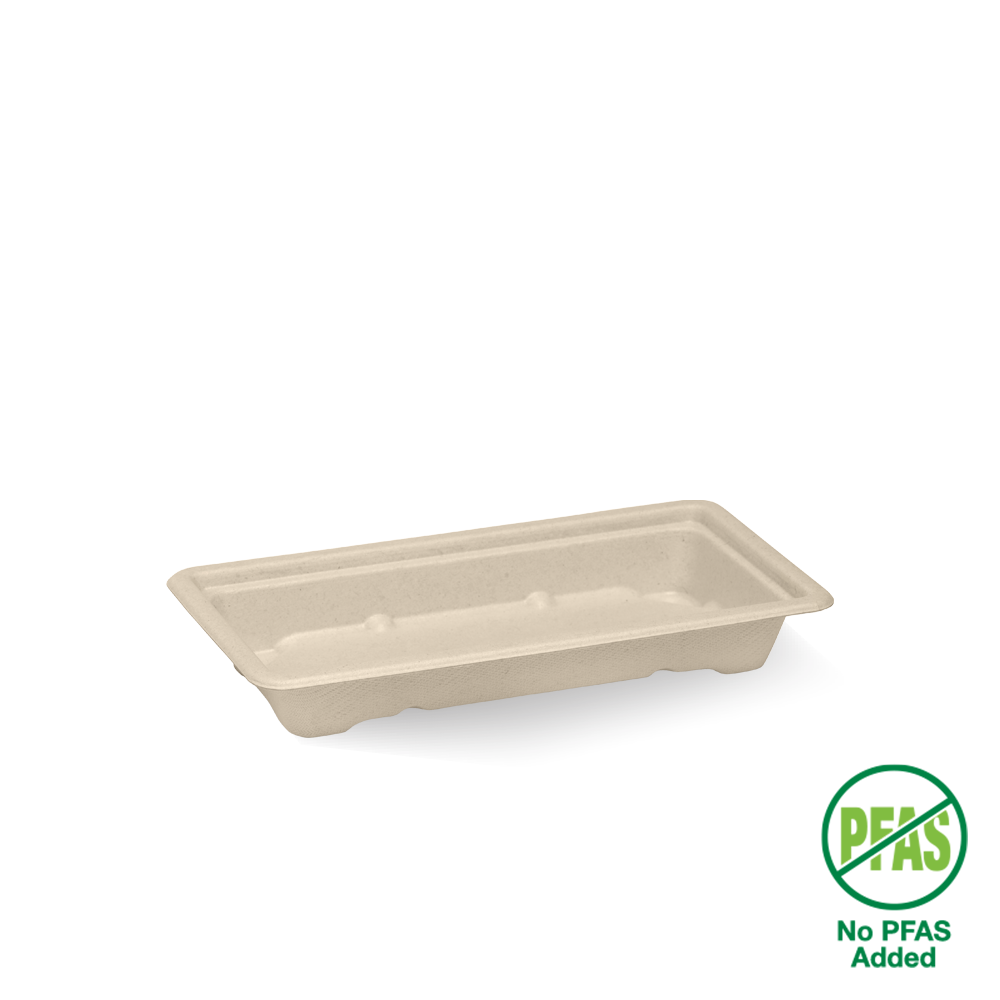 BioPak Natural Small Sushi Tray 600pc