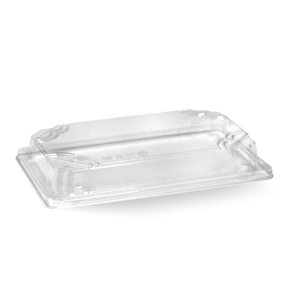 BioPak Clear Large Sushi Tray PLA Lid 600pc