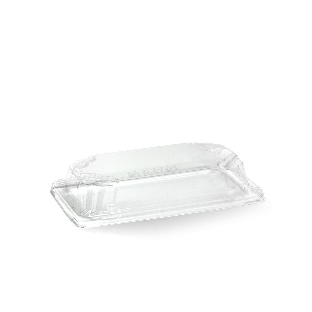 BioPak Clear Small Sushi Tray PLA Lid 600pc