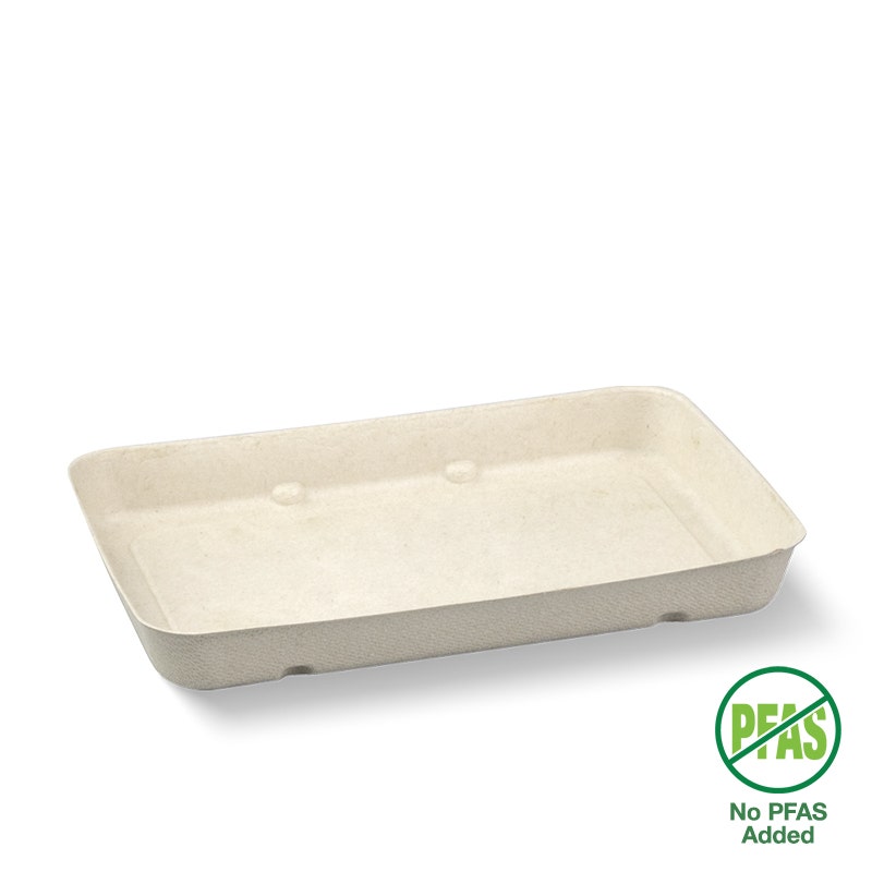 BioPak 178x121x20mm (480g) Natural Produce Tray 600pc