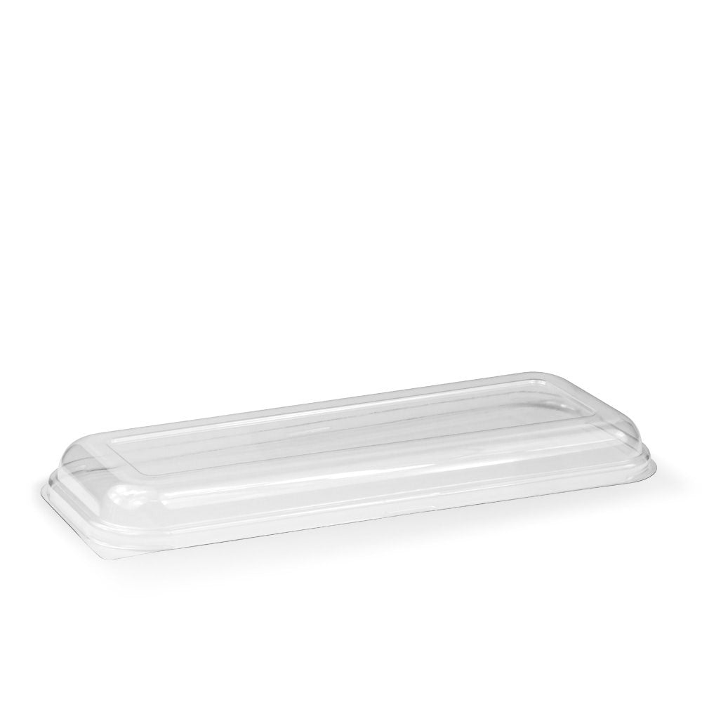 BioPak Clear 6-Pack Oyster Tray PET Lid 400pc