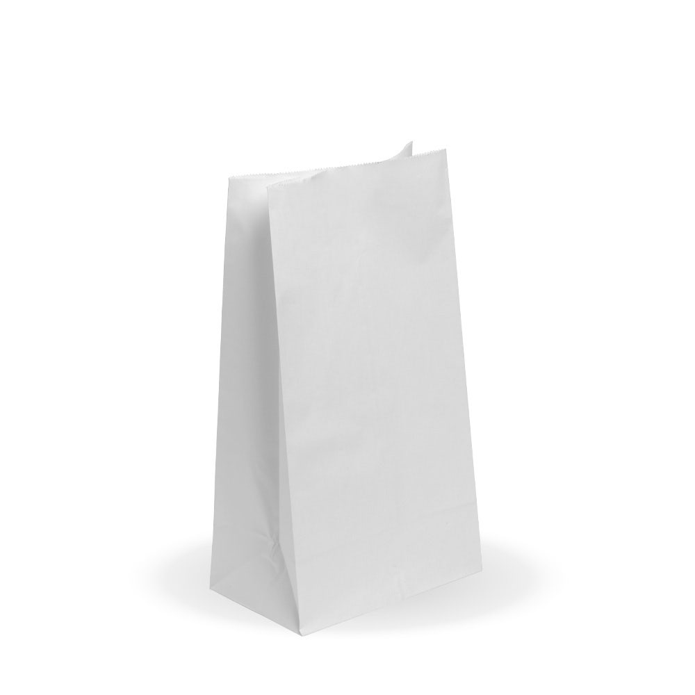 BioPak White #12 SOS Paper Bag 178 x 330 x 112mm 1000pc