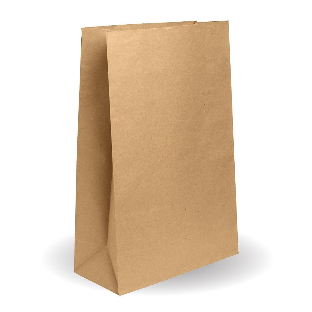 BioPak Kraft #25 SOS Paper Bag 355 x 540 x 165mm 100pc