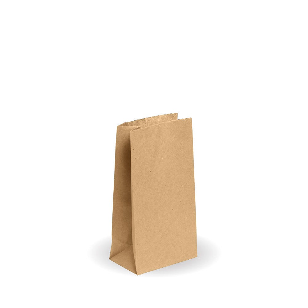 BioPak Kraft #4 SOS Paper Bag 127 x 235 x 77mm 2000pc