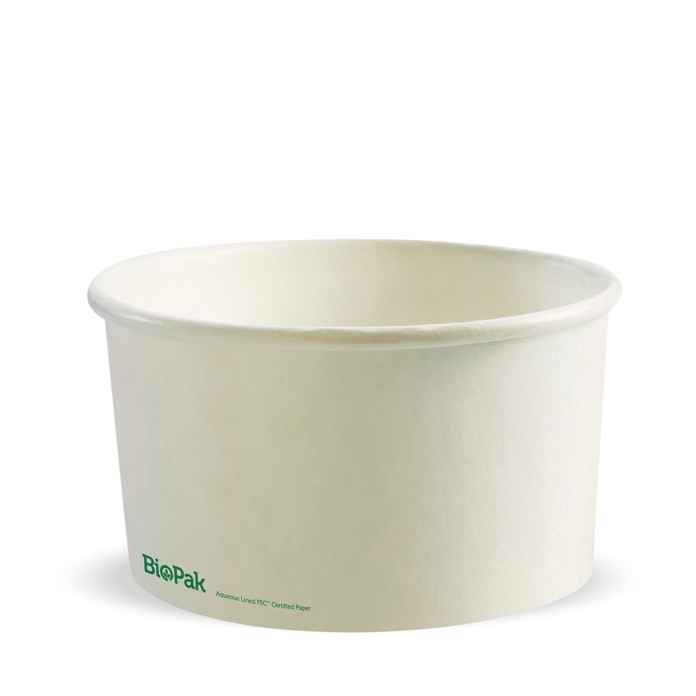 BioPak 1,000ml White Large Bowl 400pc