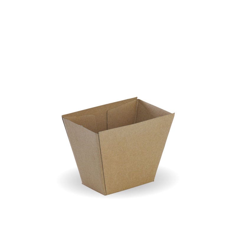BioPak Kraft Chip Box 70 x 45 x 90mm 500pc