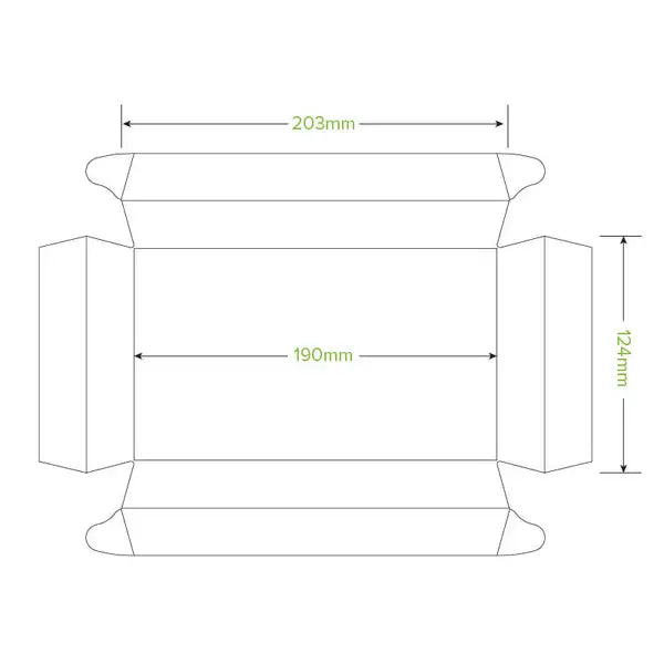 BioPak Large Sushi Tray 300pc
