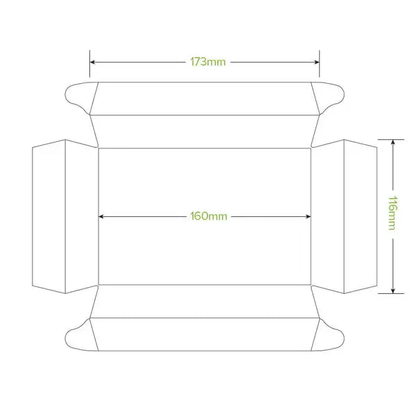 BioPak Small Sushi Tray 300pc