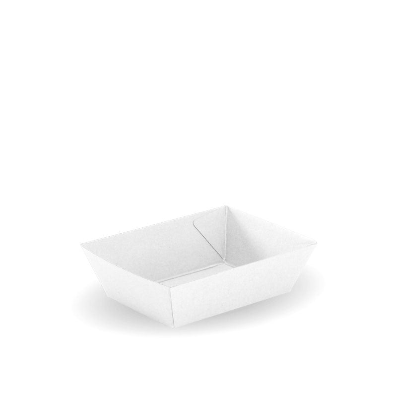 BioPak White Tray #1 131 x 91 x 50mm 500pc