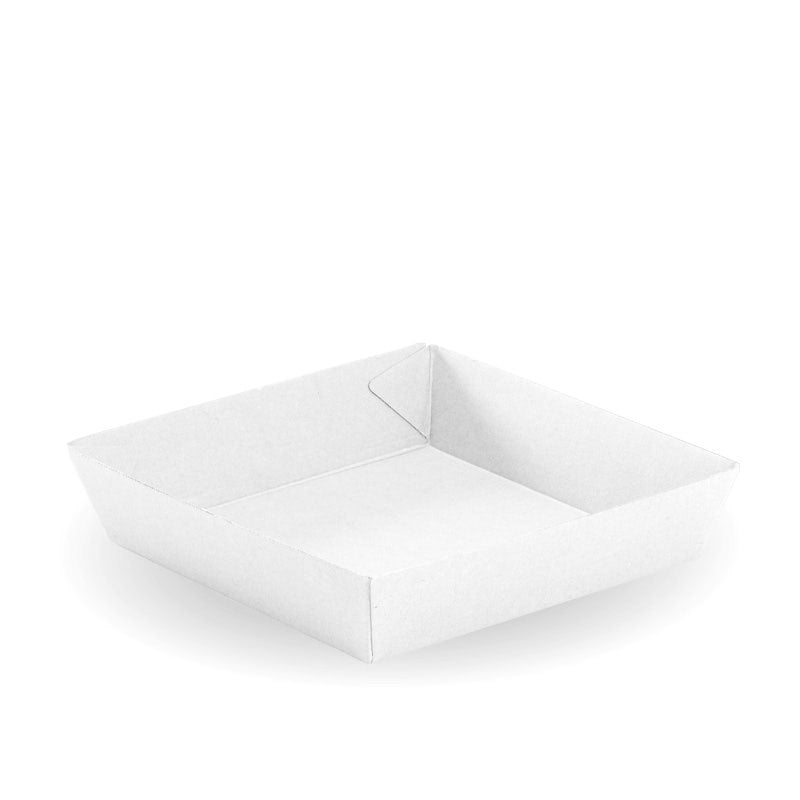 BioPak White Tray #2 -178 x 178 x 45mm 240pc