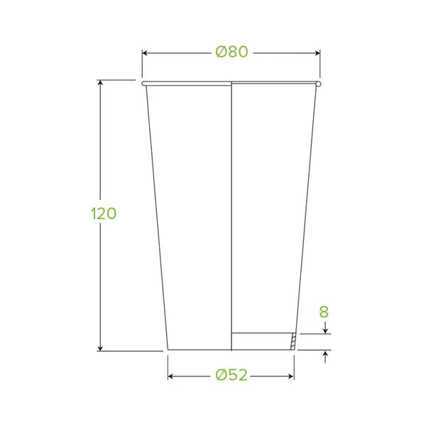 BioPak 350ml / 12oz Art Series Single Wall 1000pc