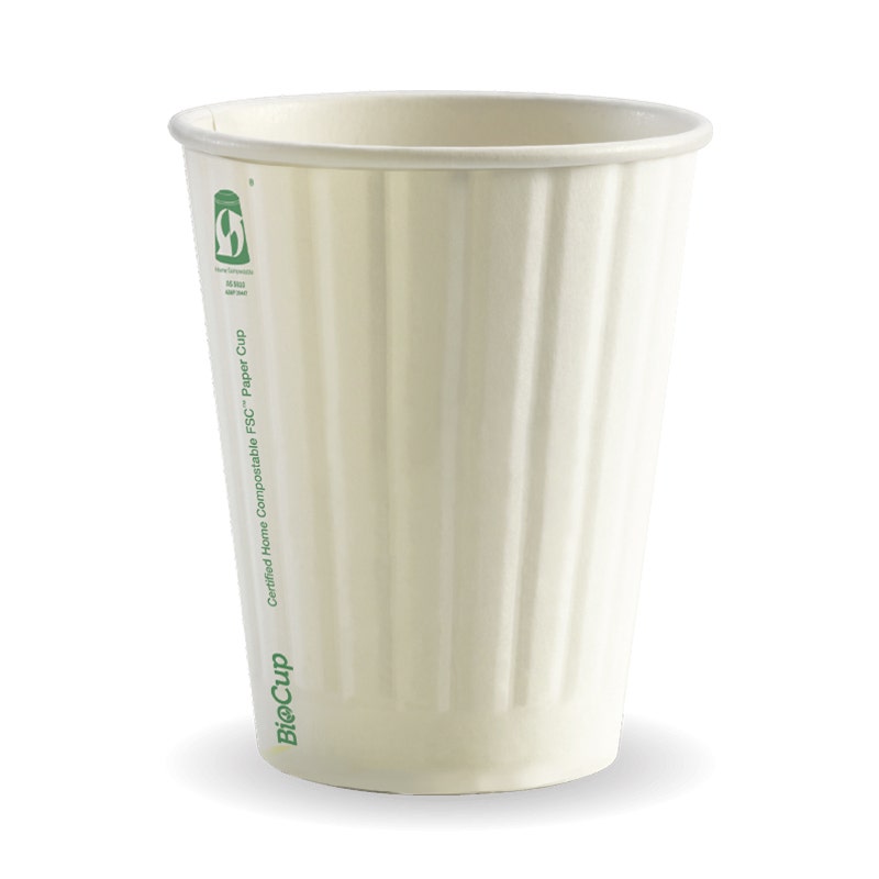BioPak 12oz White DW Cup - SA Compliant 1000pc
