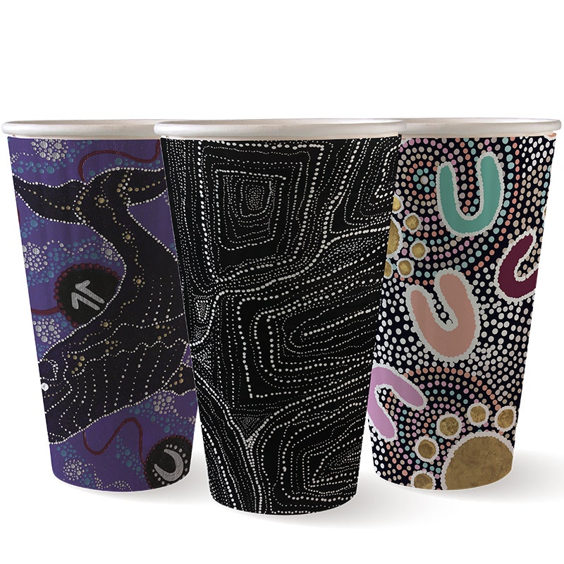 BioPak 16oz Indigenous Art Series DW Cup 600pc