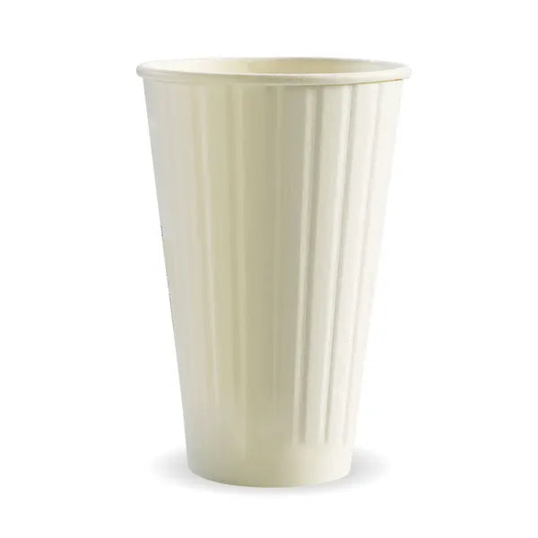 BioPak 16oz White DW Cup 600pc