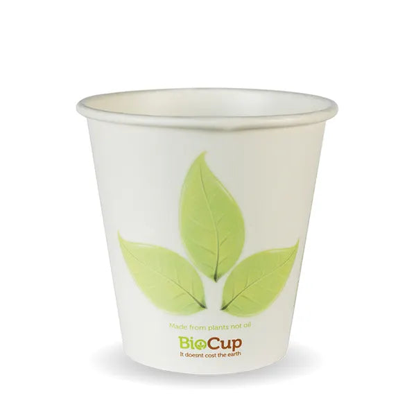 BioPak 6oz PLA Coated SW Cup/ Leaf 1000pc