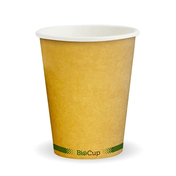 BioPak 8oz Kraft Green Stripe SW Cup 1000pc