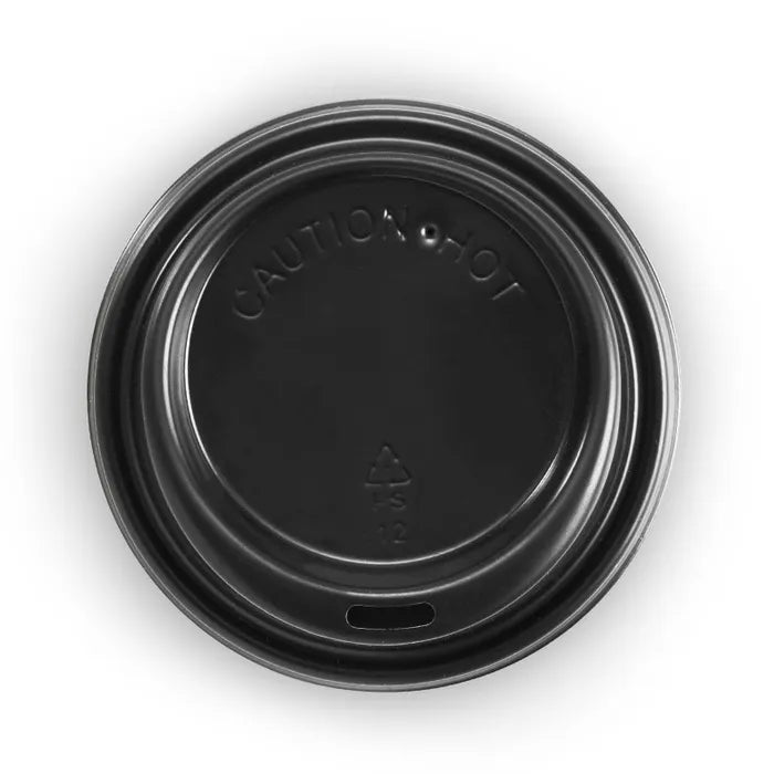 Biopak Coffee Cup Lid 6/8/10oz - 80mm Black 1000pc