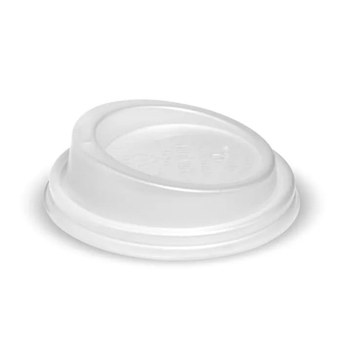 BioPak 6-12oz 80mm White PLA Lid 1000pcs
