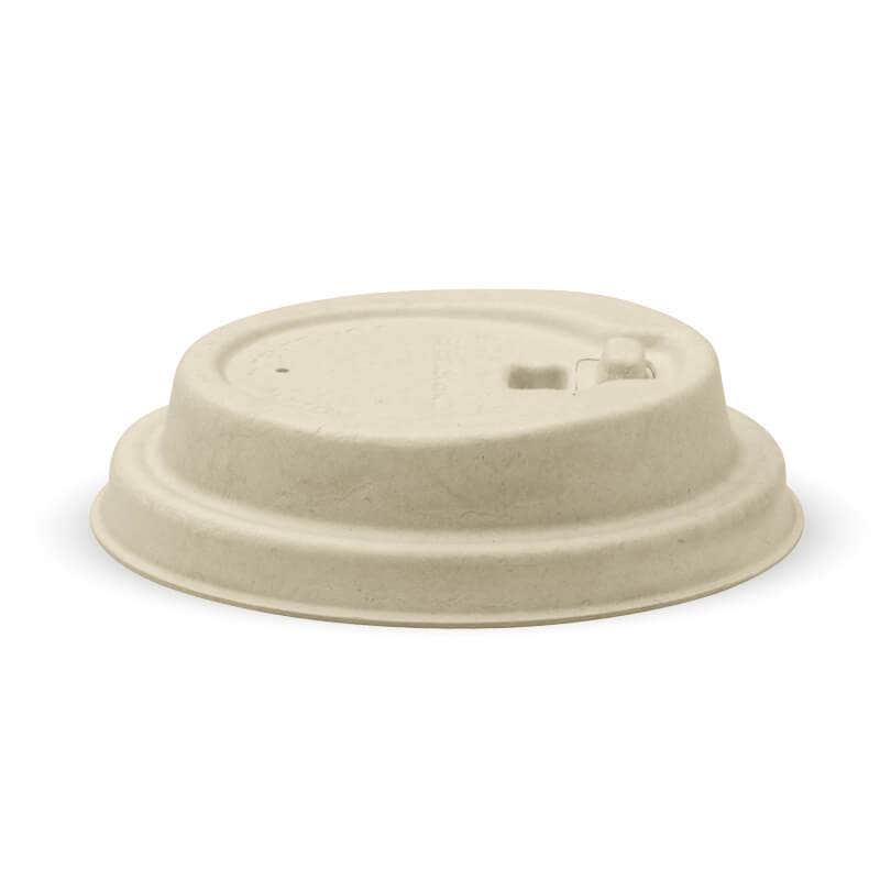 BioPak 80mm Natural Reclosable Pulp Coffee Lid 1000pc