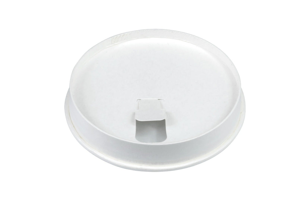 BioPak 90mm White Small Flat Paper Lid 1000pc