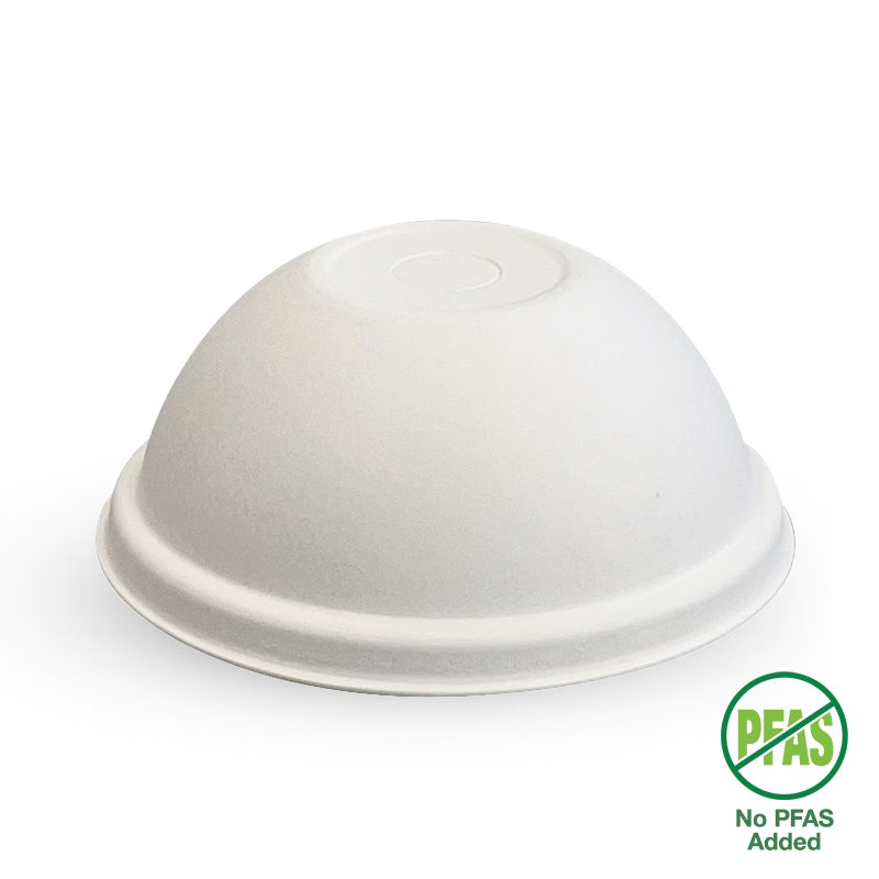 BioPak 90mm White BioCane Dome Lid 1000pc