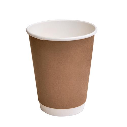 12oz PLA Coated DW Cup /Brown 100-500pc