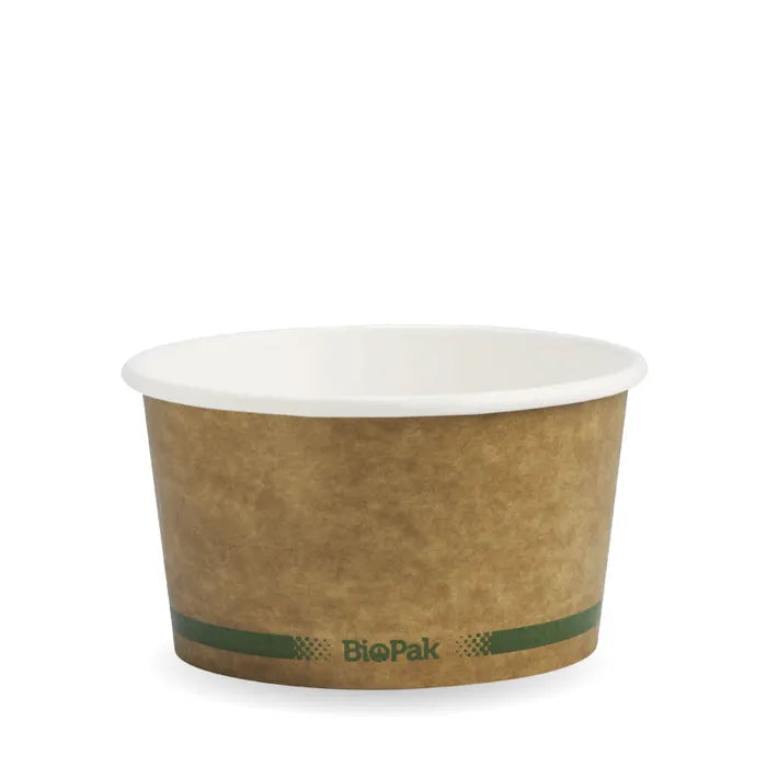 BioPak 430ml / 12oz Kraft Paper Bowl 500pcs