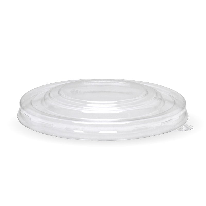 BioPak 430-950ml (12-32oz) Clear Bowl PET Flat Lid 500pc