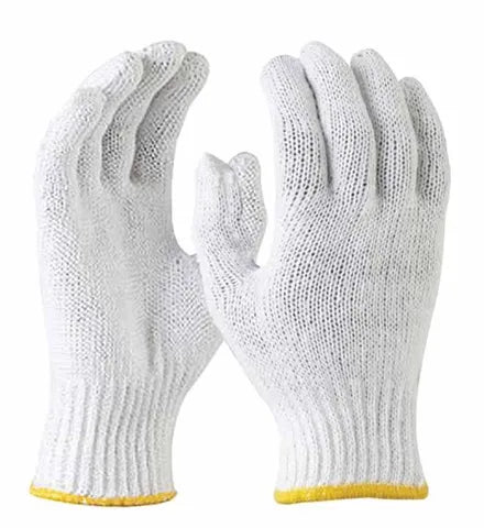 Knitted Cotton Gloves 12 Pairs