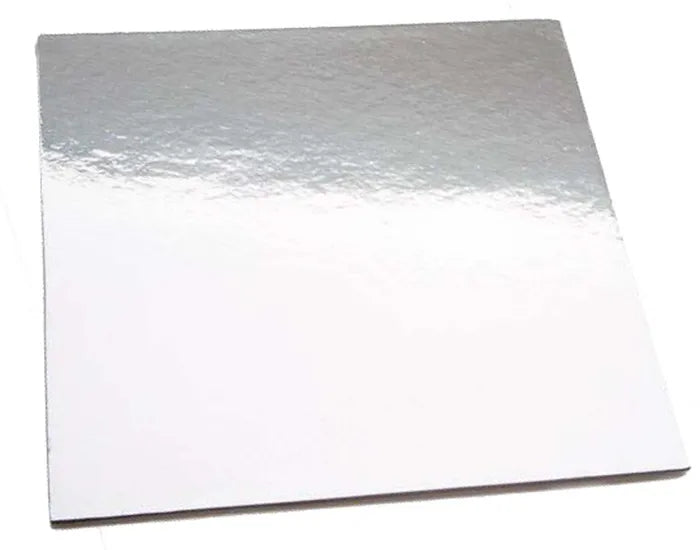 7" Cake Board Square - Silver 50pcs/pk